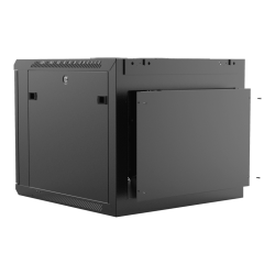 CAYMON WPR609R-B 19&#148; wall mount rack - 9U - 600mm depth - Removable back (Sort)