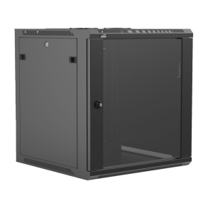 CAYMON WPR612R-B 19” wall mount rack - 12U - 600mm depth - Removable back (Sort)